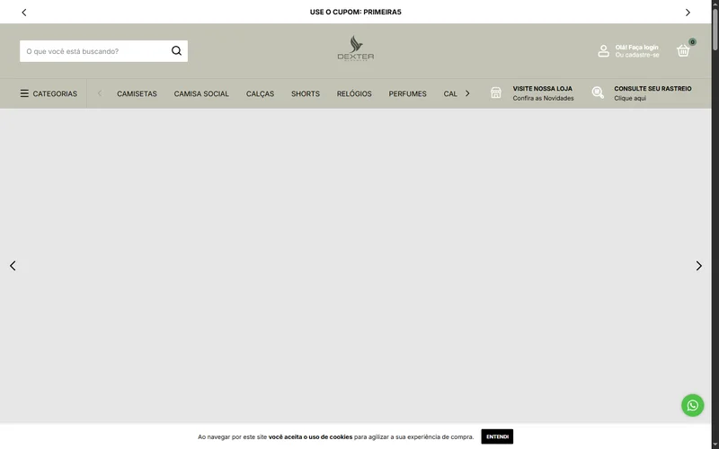 Preview da Loja Oficial Dexter Menswear